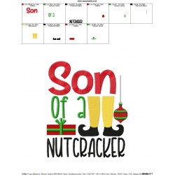 Son of a Nut Cracker Embroidery Design Pattern-2