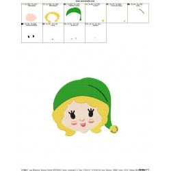 Jovie Head Embroidery Design Pattern-2