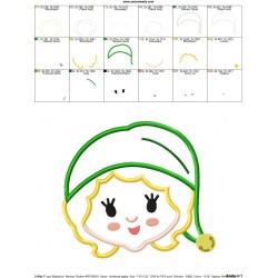 Jovie Head Applique Design Pattern-2