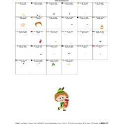 Buddy elf Maple Syrup Embroidery Design Pattern-2