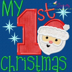 My 1st Christmas Applique Design Pattern-1