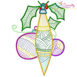 Bean Stitch Christmas Embroidery Design Bundle-9