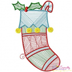 Bean Stitch Christmas Embroidery Design Bundle-6