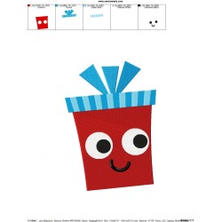 Happy Gift Embroidery Design Pattern-2