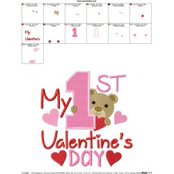 My 1st Valentine's Day Embroidery Design Pattern-2