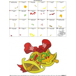 Christmas Bells-3 Embroidery Design Pattern-2