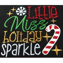 Little Miss Holiday Embroidery Design Pattern-2