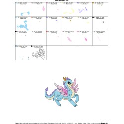 Baby Dragon-10 Embroidery Design Pattern-2