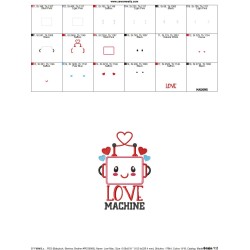 Love Machine Applique Design Pattern-2