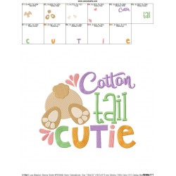 Cotton Tail Cutie Embroidery Design Pattern-2