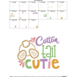 Cotton Tail Cutie Applique Design Pattern-2