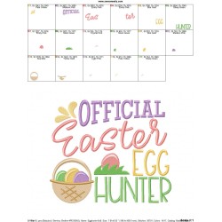 Official Easter Egg Hunter Embroidery Design Pattern-2