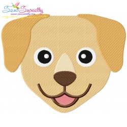 Labrador Dog Head Embroidery Design Pattern-1