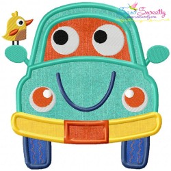 Happy Car Applique Design Pattern-1