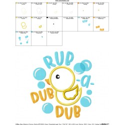 Rub a Dub Dub Nursery Rhyme Applique Design Pattern-2