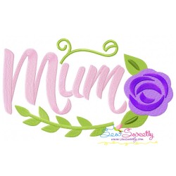 Mum Spring Flower Embroidery Design Pattern-1