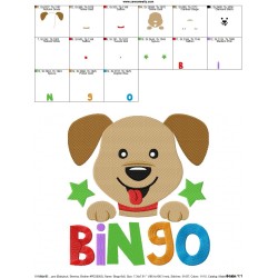 Bingo Nursery Rhyme Embroidery Design Pattern-2
