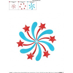Firework Machine Embroidery Design Pattern-2