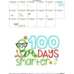 100 Days Smarter Applique Design Pattern-4