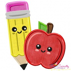 Apple Pencil Applique Design Pattern-3