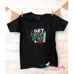 Get Your Crayon School Lettering Embroidery Design Pattern-2