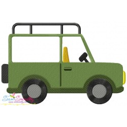 Safari Truck Embroidery Design Pattern-1
