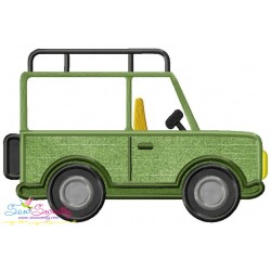 Safari Truck Applique Design Pattern-1