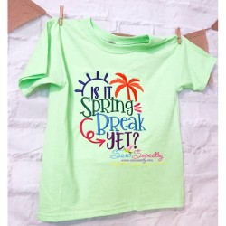 Is It Spring Break Yet Embroidery Design Pattern-2