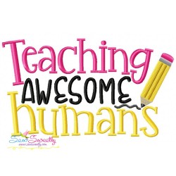 Teaching Awesome Humans Embroidery Design Pattern-3