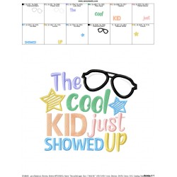 The Cool Kid Just Showed Up Applique Design Pattern-5