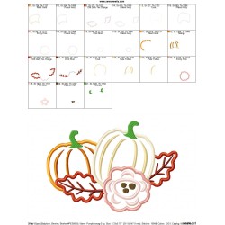 Pumpkin Swag-2 Applique Design Pattern-4