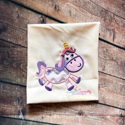 Pink Unicorn Applique Design Pattern-2