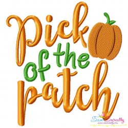Pick of The Patch Fall Lettering Embroidery Design Pattern-3