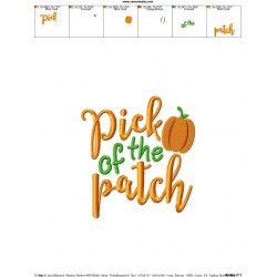 Pick of The Patch Fall Lettering Embroidery Design Pattern-4