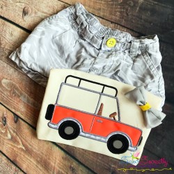 Safari Truck Applique Design Pattern-3