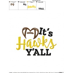 It's Hawks Y'all Football Embroidery Design Pattern-2