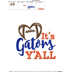 It's Gators Y'all Football Embroidery Design Pattern-2