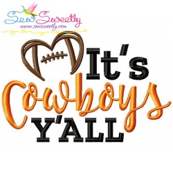 It's Football Y'all Embroidery Design Bundle-3