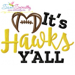 It's Football Y'all Embroidery Design Bundle-5