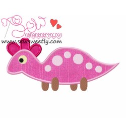 Cute Dino-2 Applique Design Pattern-3