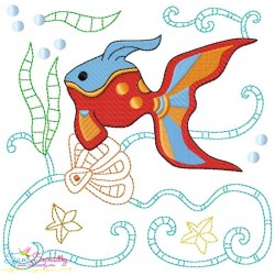 Sea Life Blocks Embroidery Design Bundle-6