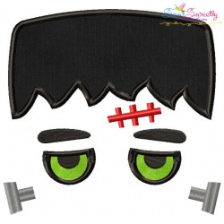 Halloween Faces Applique Design Bundle-4