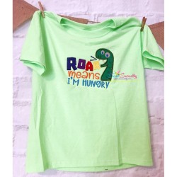 Roar Means I'm Hungry Applique Design Pattern-2