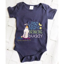 Late Night Drinking Buddy Embroidery Design Pattern-2