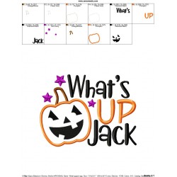 What's Up Jack Lettering Applique Design Pattern-2