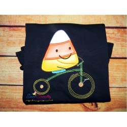 Halloween Bike Candy Corn Applique Design Pattern-2
