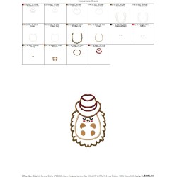 Hedgehog- Boy Sleeping Applique Design Pattern-2