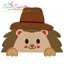 Fall Hedgehogs Boy Fill Embroidery Design Bundle-8
