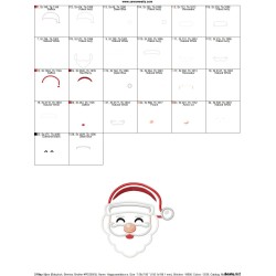 Happy Santa Face Applique Design Pattern-2