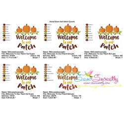 Welcome To Our Patch Lettering Embroidery Design Pattern-2